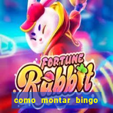 como montar bingo brinquedos toia