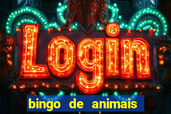 bingo de animais para educa??o infantil