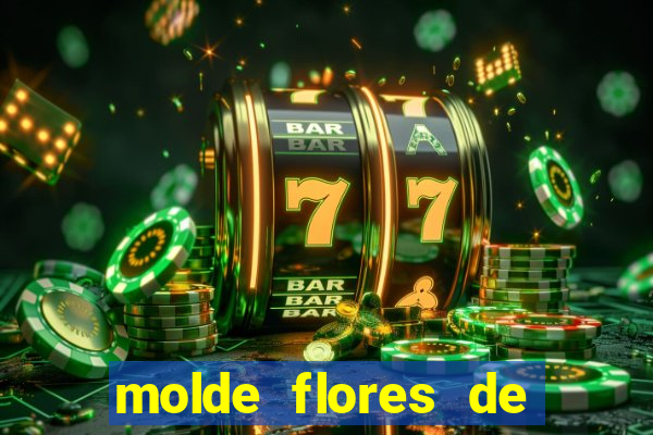 molde flores de papel para imprimir