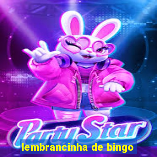 lembrancinha de bingo