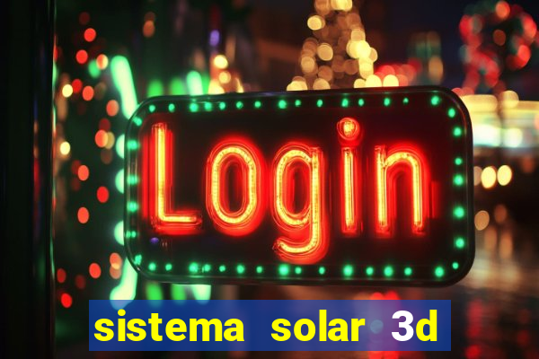 sistema solar 3d em movimento