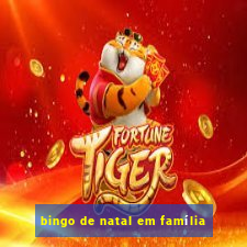 bingo de natal em família